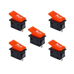 UNIVERSAL HUB 10A 125V AC 2 pin SPST momentary red color small plastic horn rocker switch pack of 2 image 1