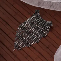 vama FASHIONS Mens Black Brooch Lapel pins Suit Blazer sherwani Formal Wear brooches for men Wedding image 3