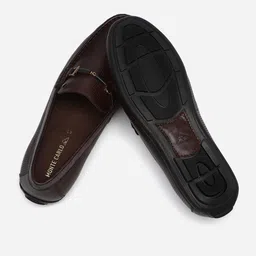 monte carlo Mens Solid Slip on Genuine Leather Loafers (201818FW) image 4