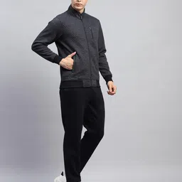 monte carlo Mens Self Design Mock Neck Full Sleeve Tracksuit (224066565) image 3