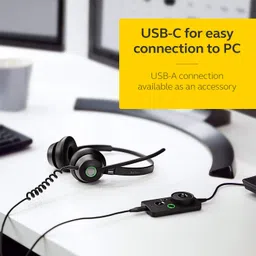 Jabra Engage 50 Wired Headset with Mic (Black) image 4