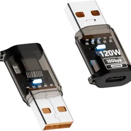 Tobo USB C Female to USB Male Adapter 120W Fast Charging and 10Gbps Data Sync, USB A to C Adapter OTG Converter Support Bi-Directional Compatible with Phone 16/15, Pro, Laptop TD-1442CC Pack of 2 image 1