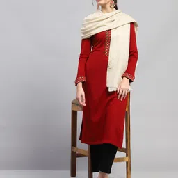 monte carlo Womens Solid Shawl_224SHW7093 image 5