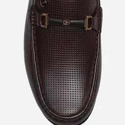 monte carlo Mens Solid Slip on Genuine Leather Loafers (201818FW) image 5