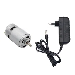 Electronic Spices Combo of Dc 12v 10000rpm 775 Motor and 12v 1amp Adapter 238 image 1