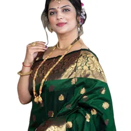 avantika fashion Women's Kanjivaram Soft Semi Silk Banarasi Sarees With Blouse Piece. image 1