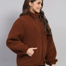 rock.it Rockit from House of Monte Carlo Womens Solid Mock Neck Full Sleeve Jacket (2240102644) image 3