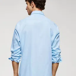 MISCHIEF MONKEY Men Classic Tailored Fit Opaque Casual Shirt image 3