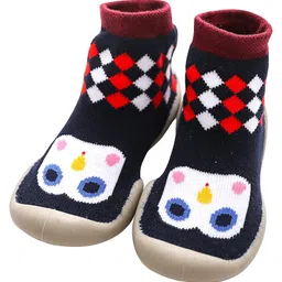 U-grow Baby Anti-Skid Breathable Soft Socks Shoes Blue & White-image-59