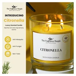The Fragrance People Citronella 3-Wick Scented Candle - 340g-picture-23