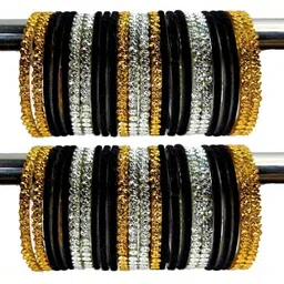 Adiba Fashion Factory Set Of 48 Beads-Studded Bangles-picture-11