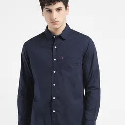 Levis Classic Spread Collar Cotton Slim Fit Casual Shirt-image-52
