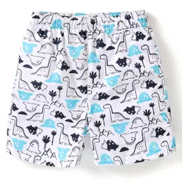 Babyhug Cotton Poplin Boxers Checked & Animal Print Pack of 3 - Multicolour image 2