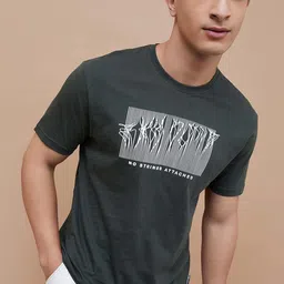 Fame Forever by Lifestyle Typography Printed Round Neck Cotton T-shirt image 2