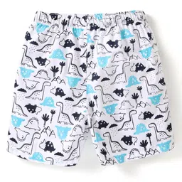 Babyhug Cotton Poplin Boxers Checked & Animal Print Pack of 3 - Multicolour image 3