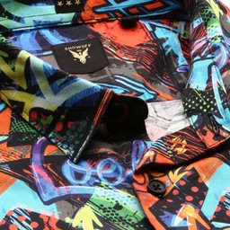 SHOWOFFFF Men Smart Slim Fit Printed Casual Shirt image 2