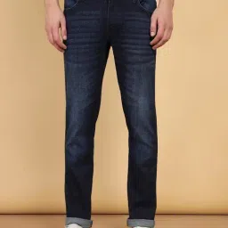 Wrangler Skanders Dark Blue Slim Fit Low Rise Jeans-picture-18