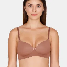 Zivame Brown Non Wired Padded T-Shirt Bra image 1