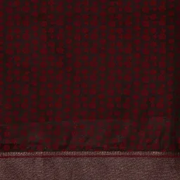 Mohey Maroon Silk Woven Saree With Unstitched Blouse image 4