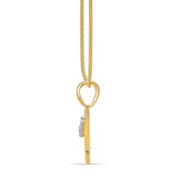 Mia By Tanishq 14K Yellow Gold Taurus Pendant for Women image 4