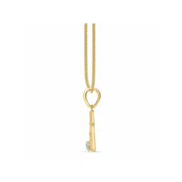 Mia By Tanishq 14K Yellow Gold Aquarius Pendant for Women image 4