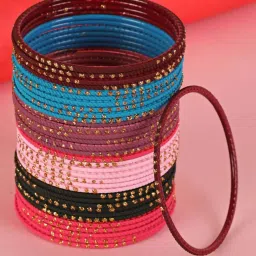 Aatmana Solid Handcrafted Bangles for Women - Set of 36 image 4