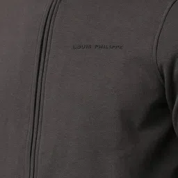 Louis Philippe Grey Regular Fit Sweatshirt image 4