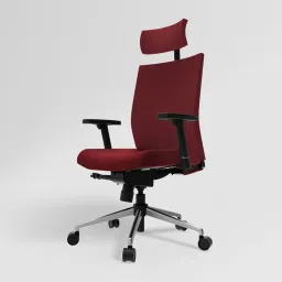 Godrej Interio Prime Maroon Nylon High Back Chair image 4