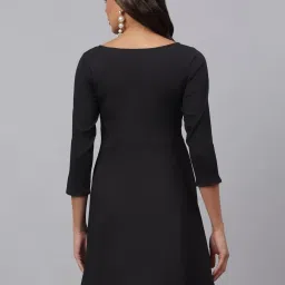Jainish Black A-Line Dress image 2