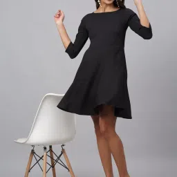 Jainish Black A-Line Dress image 4