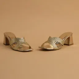 Eridani Women's Tansy Gold Casual Sandals image 4