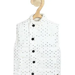 Allen Solly Junior White Printed Jacket image 1