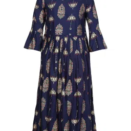 Aarika Kids Navy Printed Kurta image 2