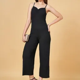 People by Pantaloons Black Sleeveless Jumpsuit image 4