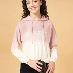 Ajile by Pantaloons Pink & White Cotton Printed Sports Sweatshirt image 4