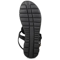 Design Crew Women's Black Back Strap Sandals image 4