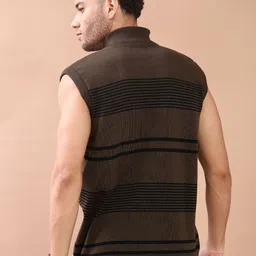 V-Mart Men Striped Sweater Vest image 4