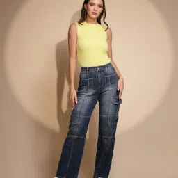 Global Republic Yellow Knit Regular Fit Top image 4