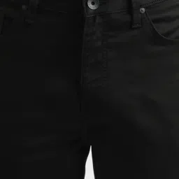 United Colors of Benetton Black Skinny Fit Lightly Washed Jeans image 4