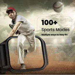 Hammer Stroke 1.96 inch TFT Display Calling Smartwatch with Strong Metallic Body (Black) image 4