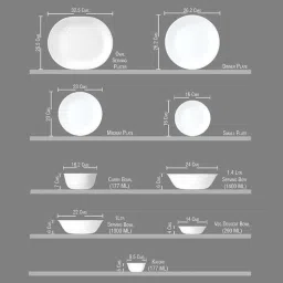 Corelle Livingware Double Ring Red-N-Blue Pack Of 6 8.5"Medium Platedouble Ring Rnb108 image 4