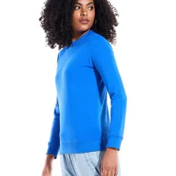 Bewakoof Blue Regular Fit Sweatshirt image 3