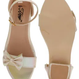 Tiny Bugs Kids Gold Ankle Strap Sandals image 4