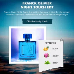 Franck Olivier Night Touch Eau de Toilette for Men - 100 ml image 4