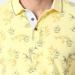 Dragon Hill Lemon Slim Fit Cotton Polo T-Shirt image 4