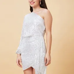 Globus White Embellished Bodycon Dress image 4