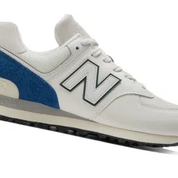 New Balance Men's 574 White Casual Sneakers image 4