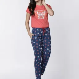 Kryptic Black & Blue Printed Pyjamas (Pack Of 2) image 4