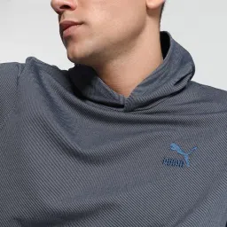 Puma Blue Regular Fit Hooded Sweatshirt image 4