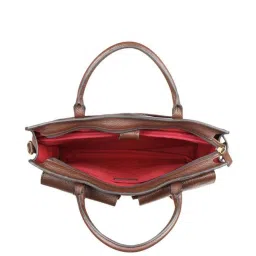 Hidesign Palo Alto Burbank-Andora Brown Leather Large Messenger Bag image 4